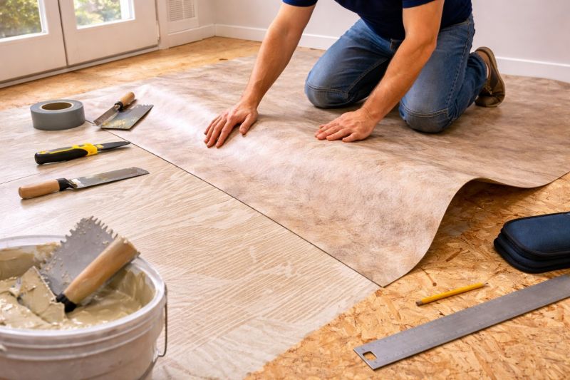 Sheet Vinyl Installation in Fort Worth, TX