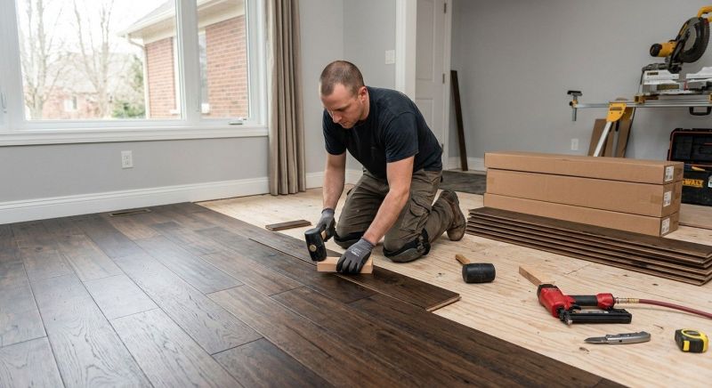 Hickory Floor Installation in Fort Worth, TX