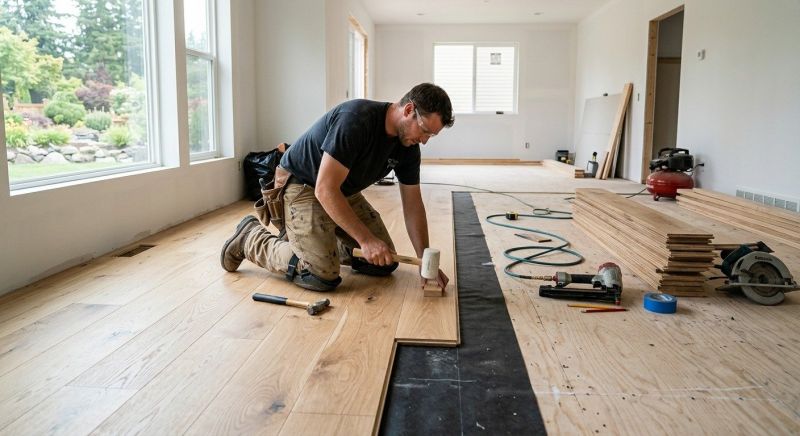 Hickory Floor Installation in San Antonio, TX