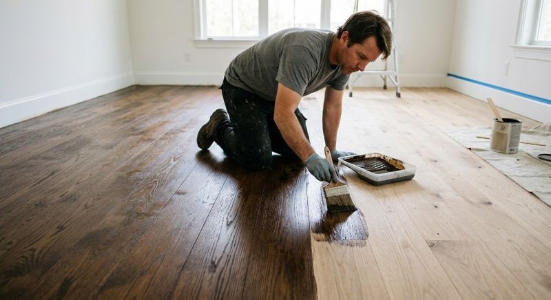 Oak Floor Staining in Alpharetta, GA