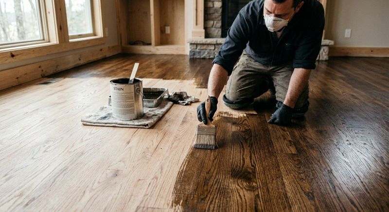 Oak Floor Staining in Alpharetta, GA