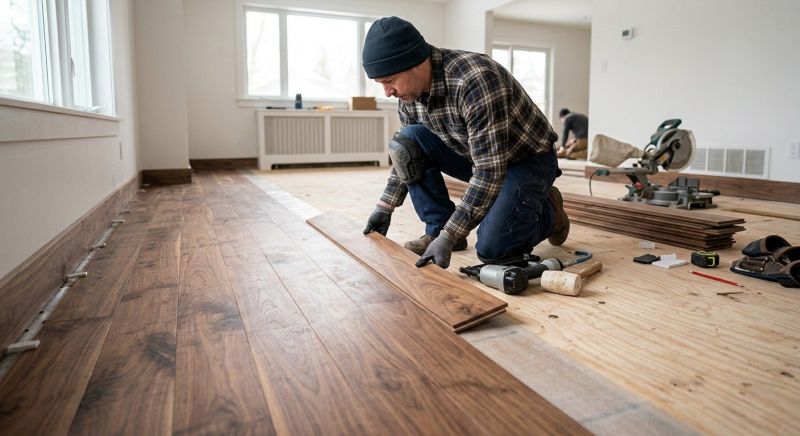 Walnut Flooring Installation in Austin, TX