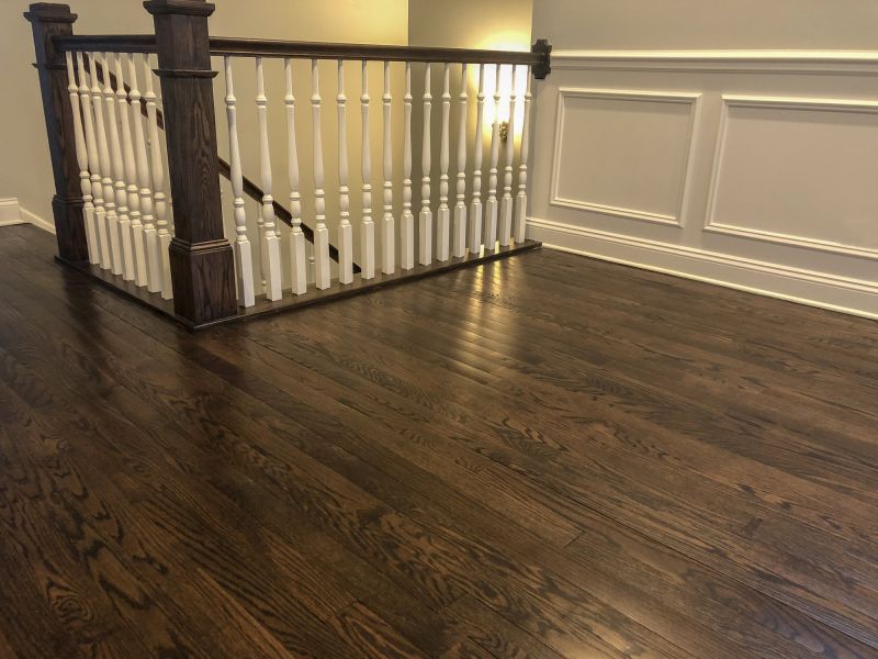 Hallway with Hardwood Finish