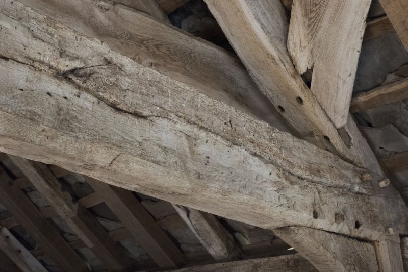 Damaged Wooden Beam